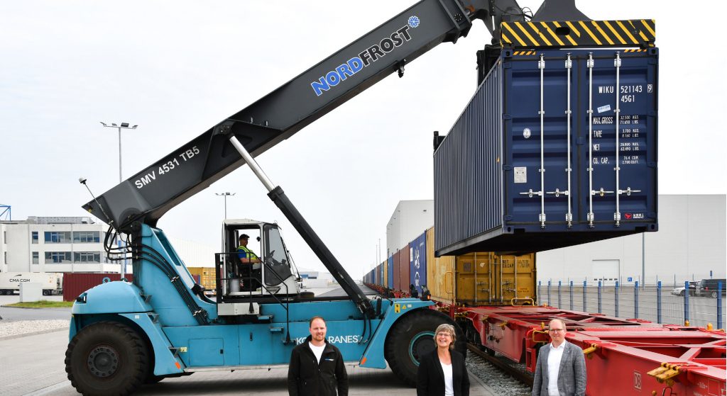 Nordfrost Seehafen-Terminal wickelt Direktzug aus China ab